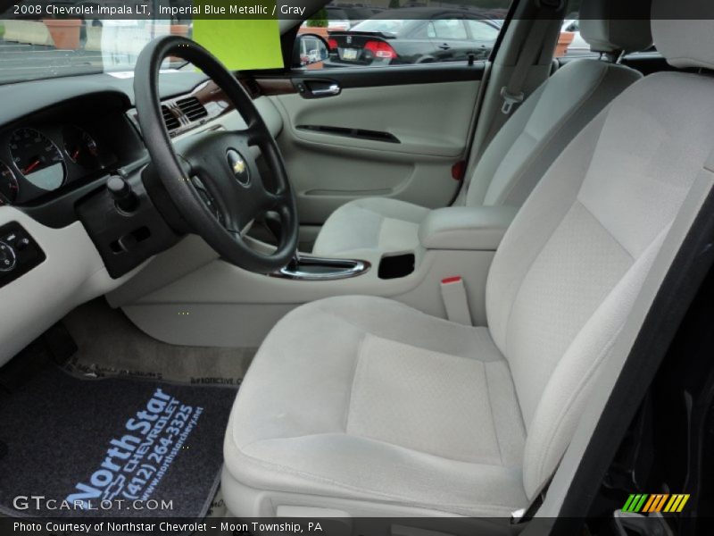Imperial Blue Metallic / Gray 2008 Chevrolet Impala LT