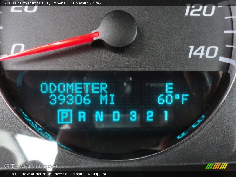 Imperial Blue Metallic / Gray 2008 Chevrolet Impala LT