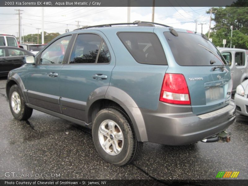 Aqua Blue Metallic / Gray 2003 Kia Sorento EX 4WD