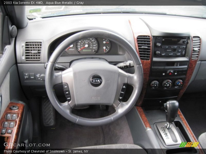 Aqua Blue Metallic / Gray 2003 Kia Sorento EX 4WD