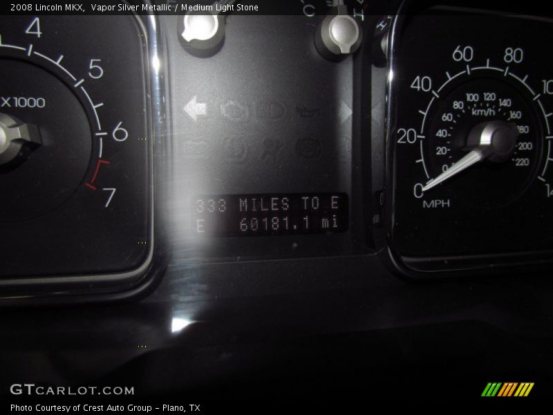 Vapor Silver Metallic / Medium Light Stone 2008 Lincoln MKX