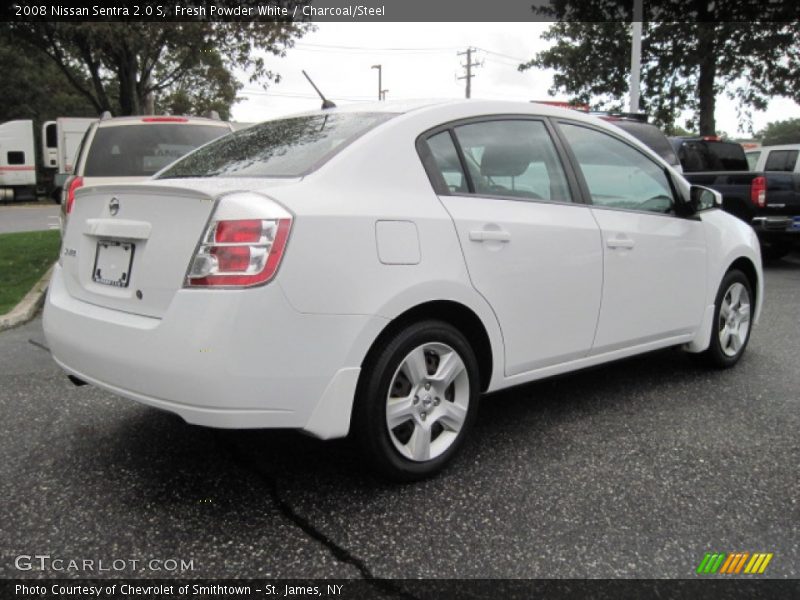 Fresh Powder White / Charcoal/Steel 2008 Nissan Sentra 2.0 S