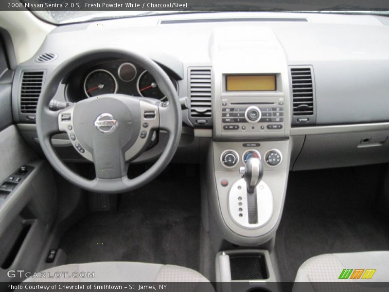 Fresh Powder White / Charcoal/Steel 2008 Nissan Sentra 2.0 S