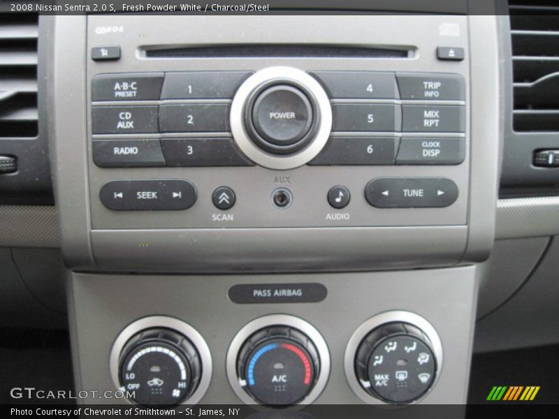 Fresh Powder White / Charcoal/Steel 2008 Nissan Sentra 2.0 S