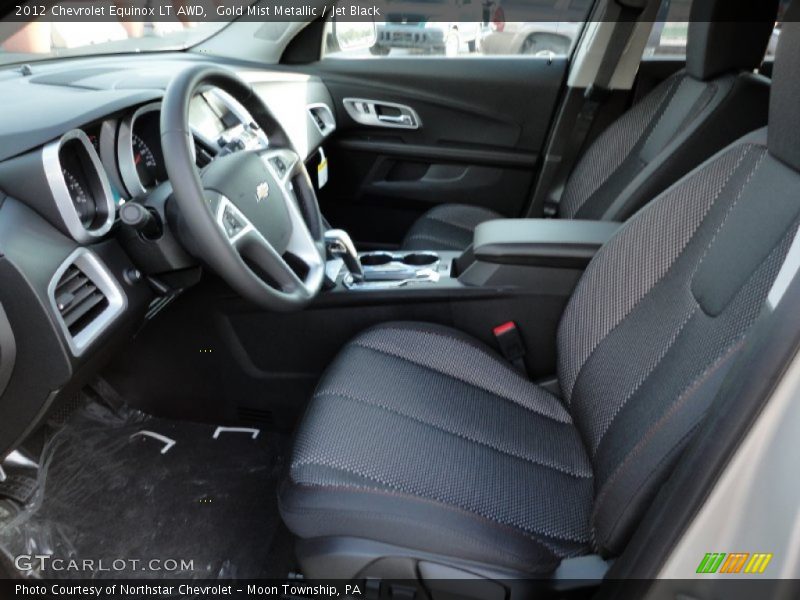 Gold Mist Metallic / Jet Black 2012 Chevrolet Equinox LT AWD