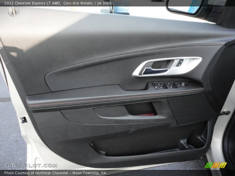 Gold Mist Metallic / Jet Black 2012 Chevrolet Equinox LT AWD