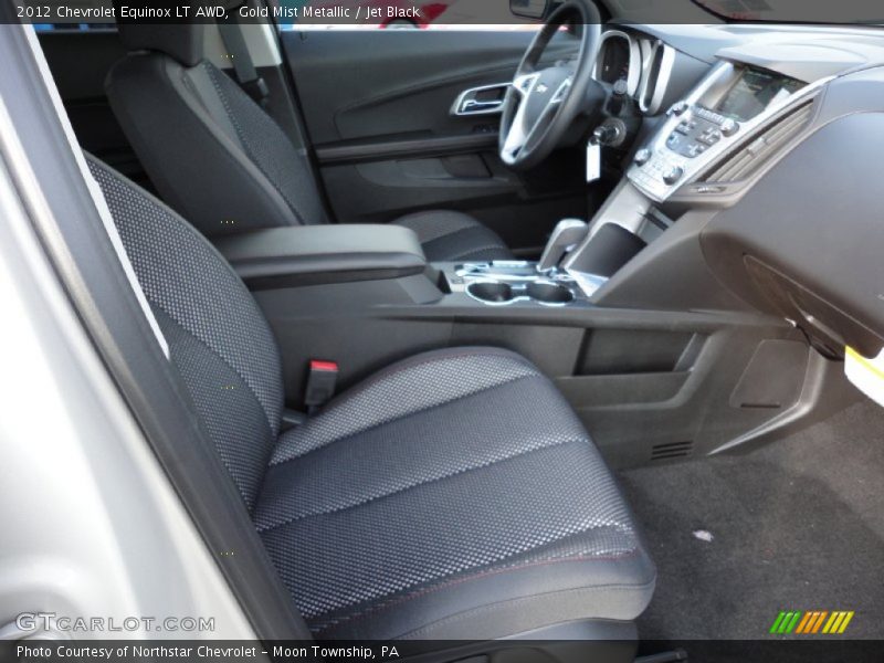 Gold Mist Metallic / Jet Black 2012 Chevrolet Equinox LT AWD