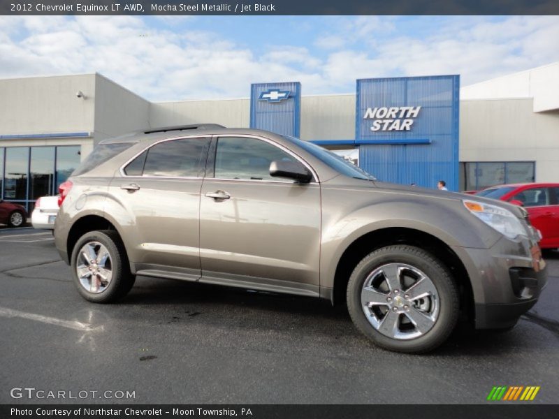 Mocha Steel Metallic / Jet Black 2012 Chevrolet Equinox LT AWD