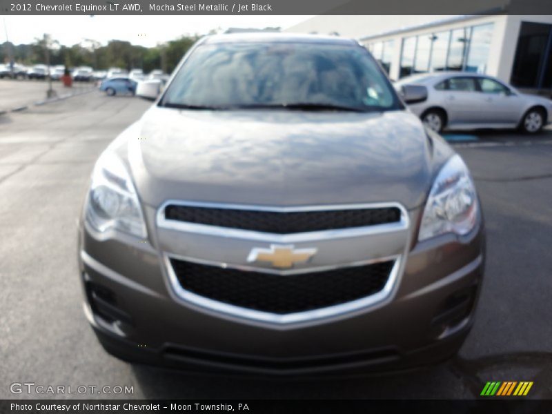 Mocha Steel Metallic / Jet Black 2012 Chevrolet Equinox LT AWD