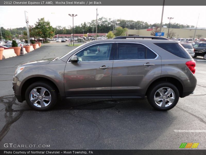 Mocha Steel Metallic / Jet Black 2012 Chevrolet Equinox LT AWD
