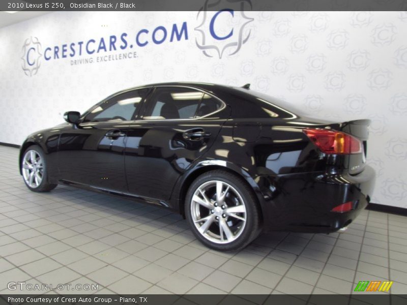Obsidian Black / Black 2010 Lexus IS 250