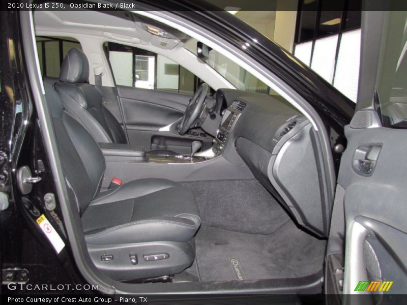 Obsidian Black / Black 2010 Lexus IS 250
