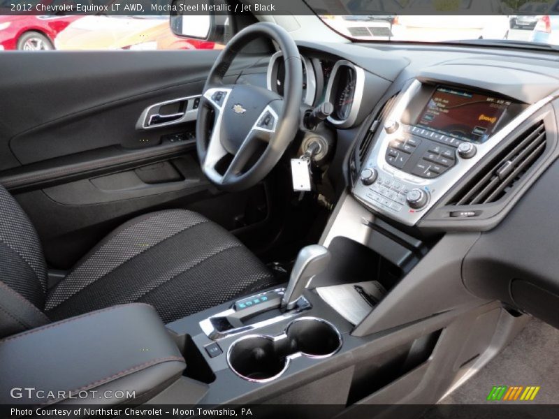 Mocha Steel Metallic / Jet Black 2012 Chevrolet Equinox LT AWD