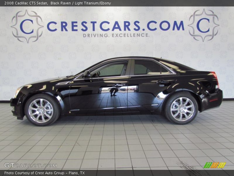 Black Raven / Light Titanium/Ebony 2008 Cadillac CTS Sedan