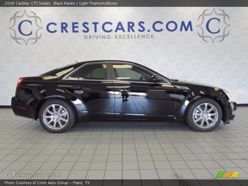 Black Raven / Light Titanium/Ebony 2008 Cadillac CTS Sedan