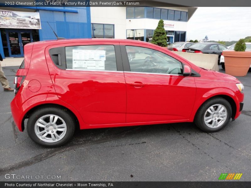 Victory Red / Dark Pewter/Dark Titanium 2012 Chevrolet Sonic LT Hatch