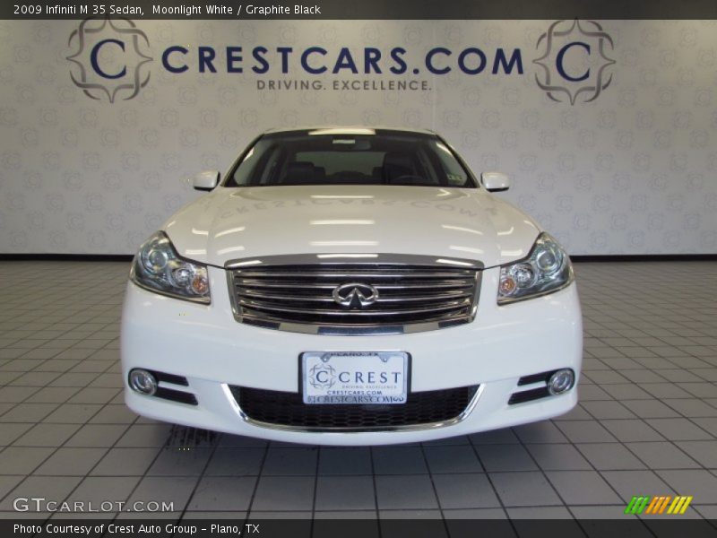 Moonlight White / Graphite Black 2009 Infiniti M 35 Sedan