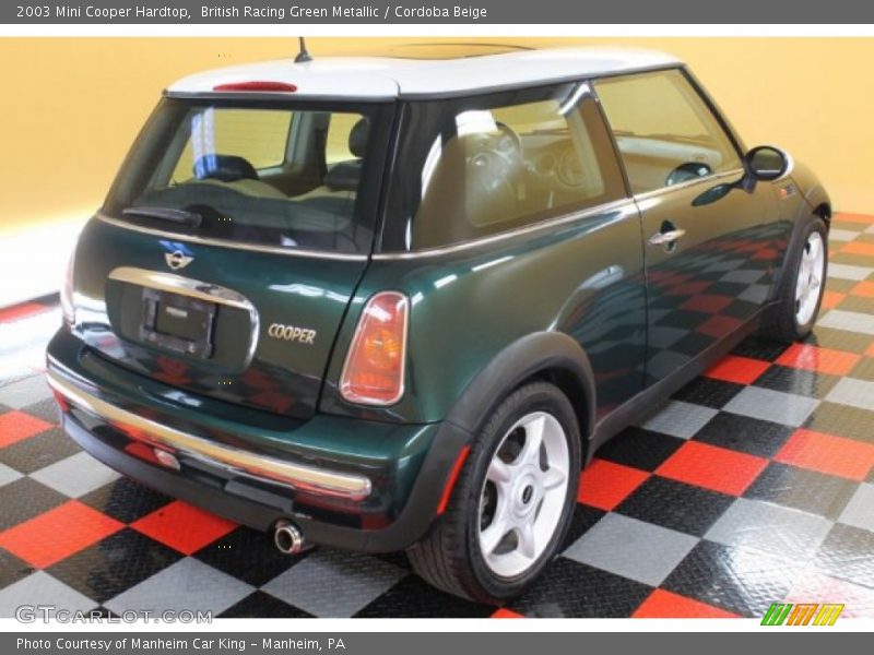 British Racing Green Metallic / Cordoba Beige 2003 Mini Cooper Hardtop