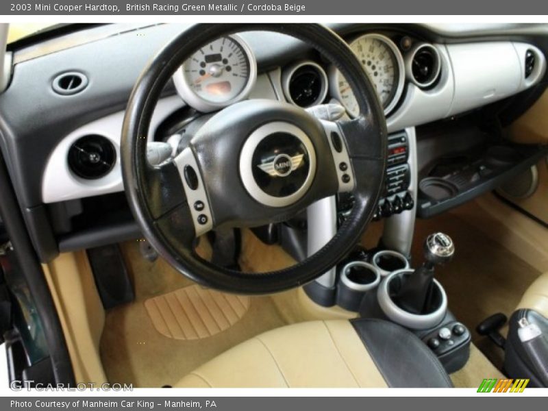 British Racing Green Metallic / Cordoba Beige 2003 Mini Cooper Hardtop