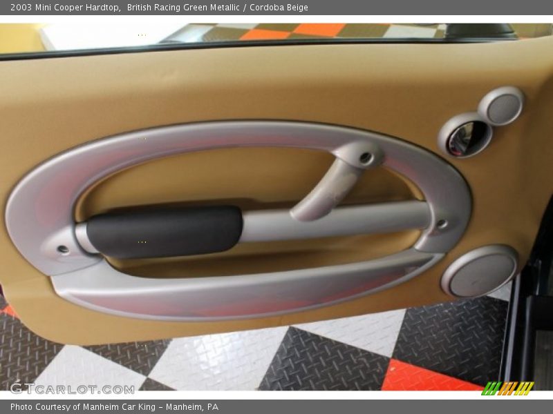 British Racing Green Metallic / Cordoba Beige 2003 Mini Cooper Hardtop