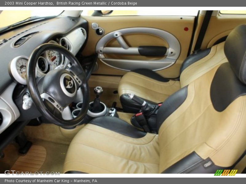 British Racing Green Metallic / Cordoba Beige 2003 Mini Cooper Hardtop