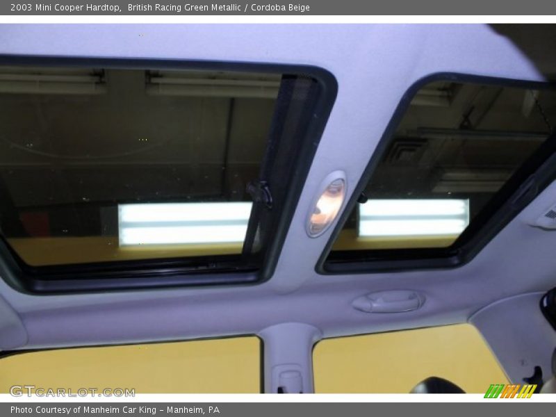 British Racing Green Metallic / Cordoba Beige 2003 Mini Cooper Hardtop