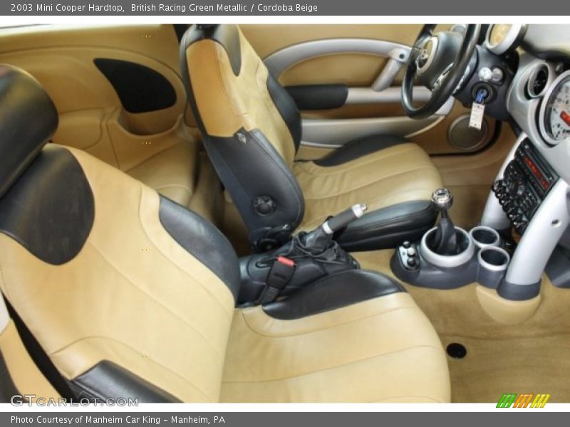 British Racing Green Metallic / Cordoba Beige 2003 Mini Cooper Hardtop