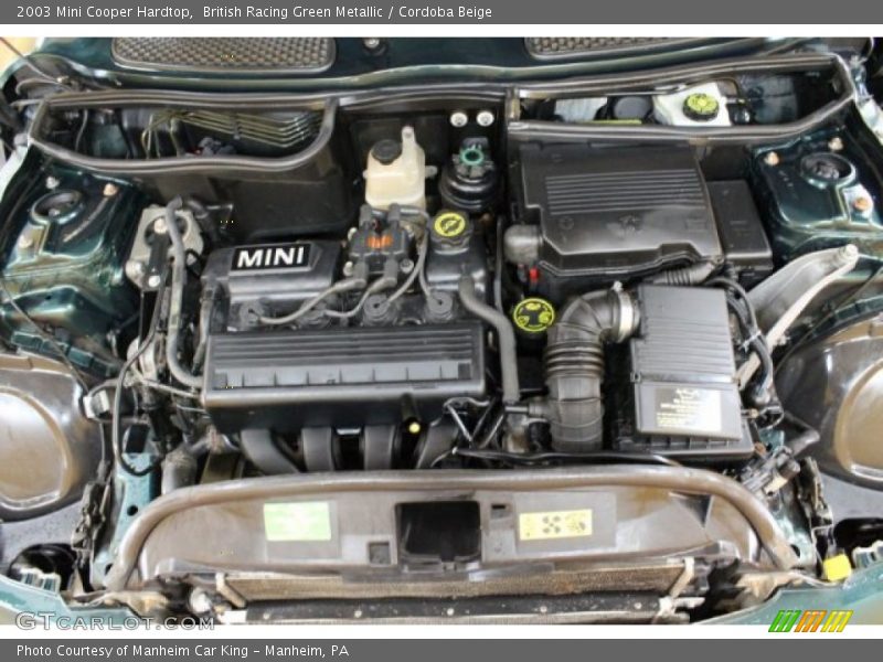 British Racing Green Metallic / Cordoba Beige 2003 Mini Cooper Hardtop