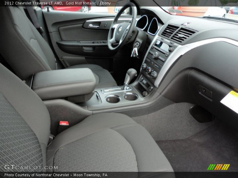 Gold Mist Metallic / Ebony 2012 Chevrolet Traverse LT AWD