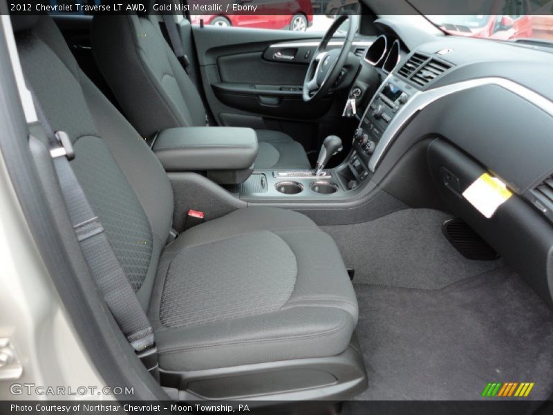Gold Mist Metallic / Ebony 2012 Chevrolet Traverse LT AWD