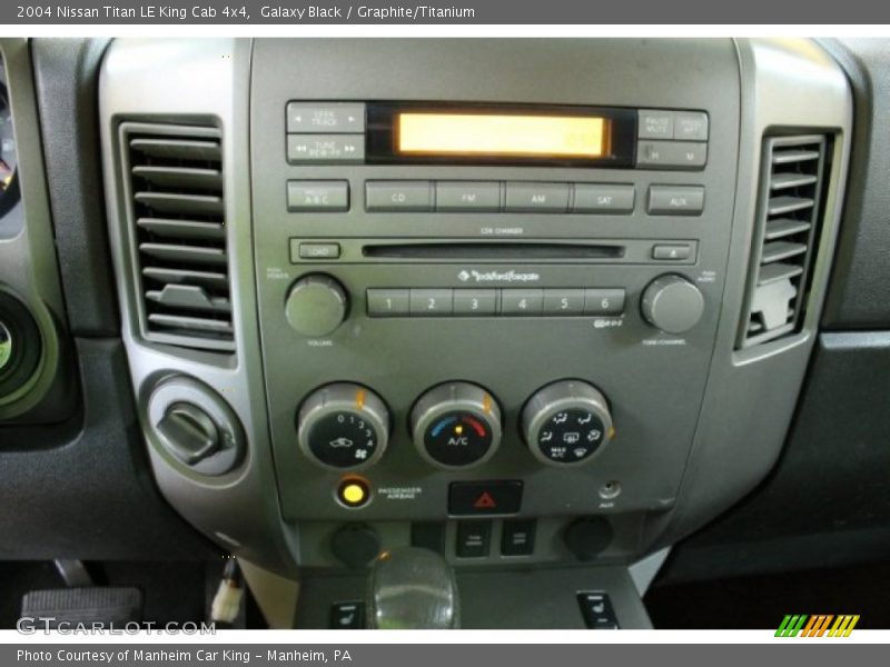 Galaxy Black / Graphite/Titanium 2004 Nissan Titan LE King Cab 4x4