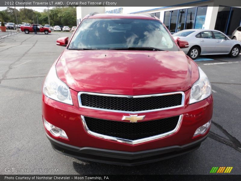 Crystal Red Tintcoat / Ebony 2012 Chevrolet Traverse LT AWD
