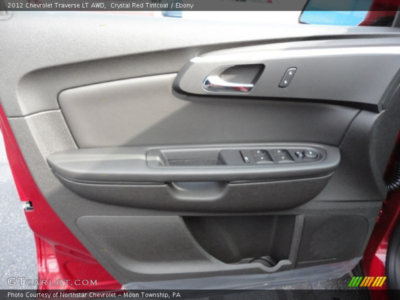Crystal Red Tintcoat / Ebony 2012 Chevrolet Traverse LT AWD