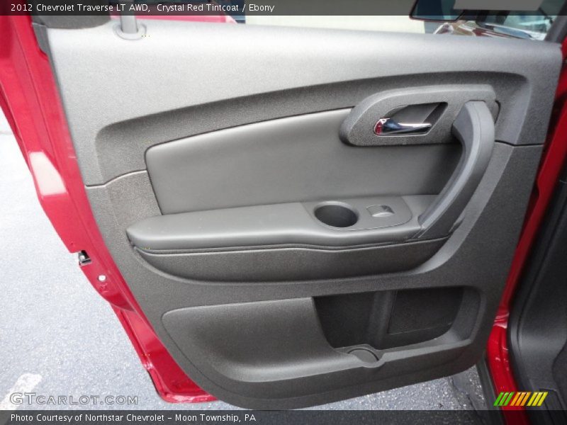 Crystal Red Tintcoat / Ebony 2012 Chevrolet Traverse LT AWD
