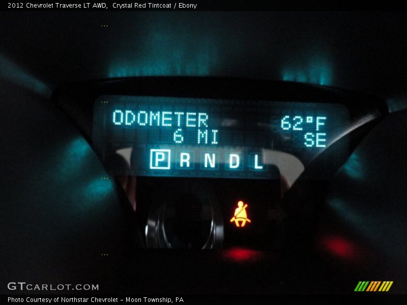 Crystal Red Tintcoat / Ebony 2012 Chevrolet Traverse LT AWD