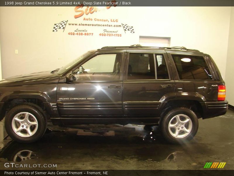 Deep Slate Pearlcoat / Black 1998 Jeep Grand Cherokee 5.9 Limited 4x4