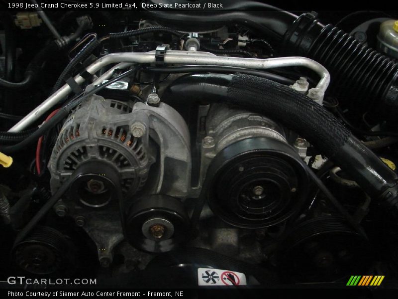 Deep Slate Pearlcoat / Black 1998 Jeep Grand Cherokee 5.9 Limited 4x4