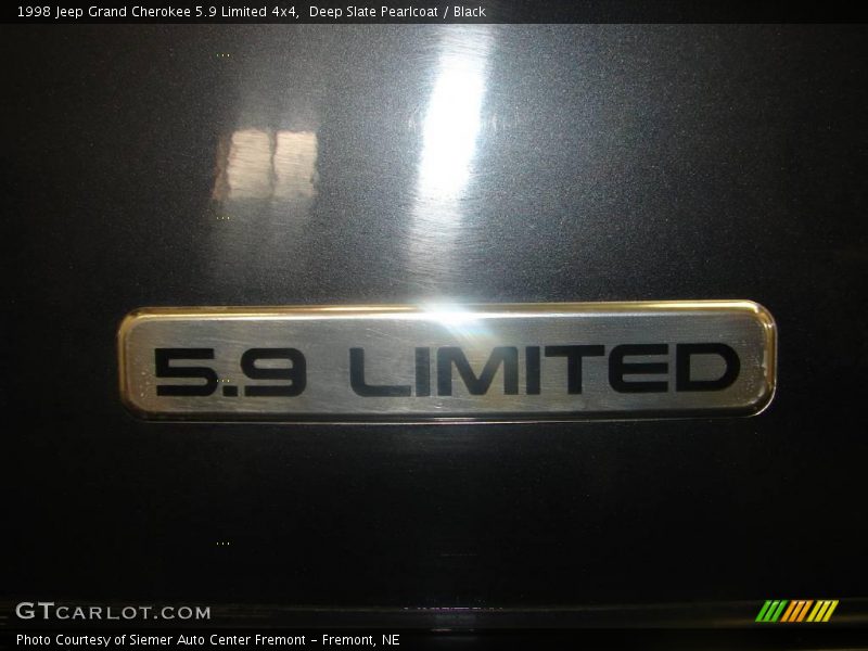 Deep Slate Pearlcoat / Black 1998 Jeep Grand Cherokee 5.9 Limited 4x4