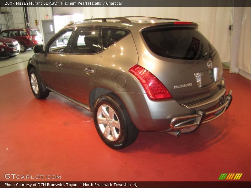 Platinum Pearl Matallic / Charcoal 2007 Nissan Murano SL AWD