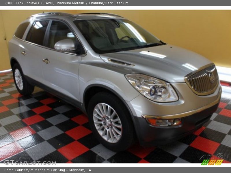 Platinum Metallic / Titanium/Dark Titanium 2008 Buick Enclave CXL AWD