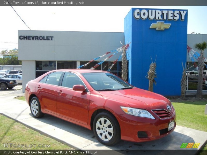 Barcelona Red Metallic / Ash 2011 Toyota Camry LE