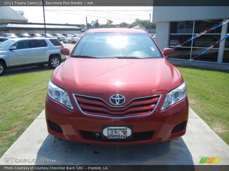 Barcelona Red Metallic / Ash 2011 Toyota Camry LE