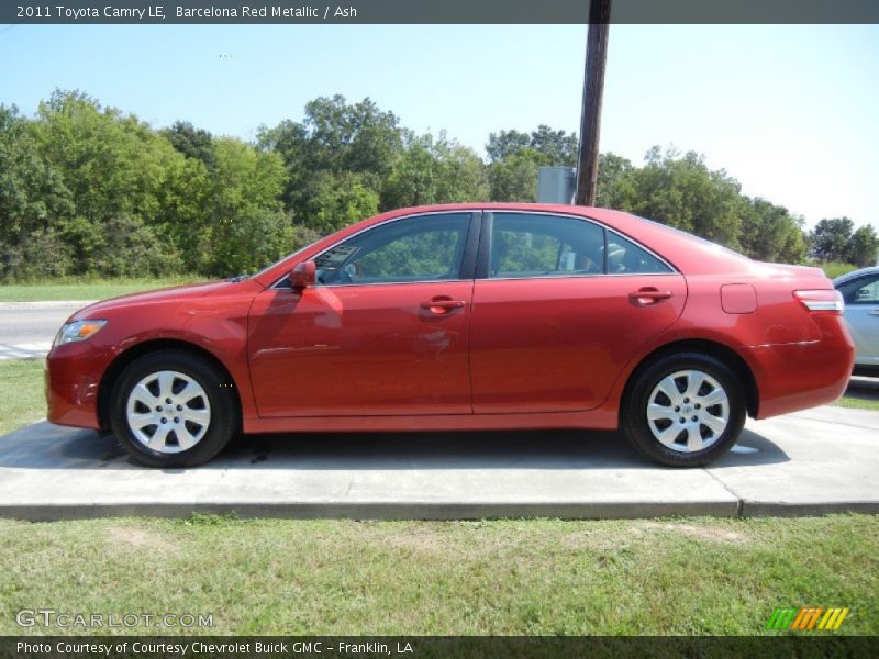 Barcelona Red Metallic / Ash 2011 Toyota Camry LE