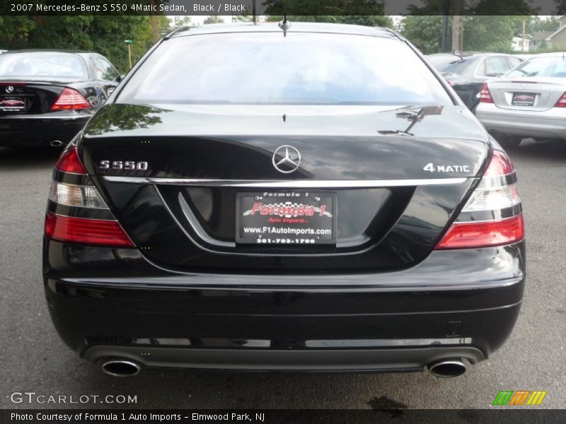 Black / Black 2007 Mercedes-Benz S 550 4Matic Sedan