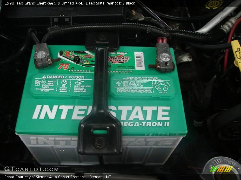 Deep Slate Pearlcoat / Black 1998 Jeep Grand Cherokee 5.9 Limited 4x4