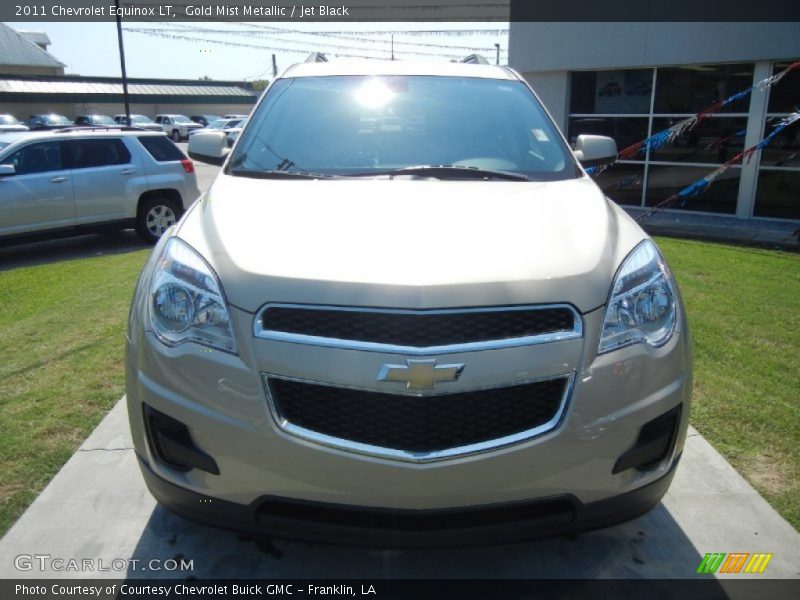 Gold Mist Metallic / Jet Black 2011 Chevrolet Equinox LT