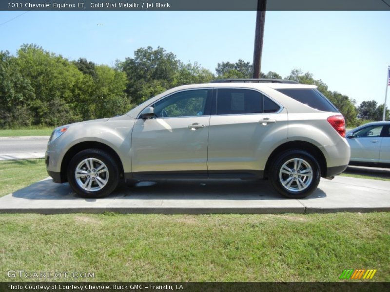 Gold Mist Metallic / Jet Black 2011 Chevrolet Equinox LT