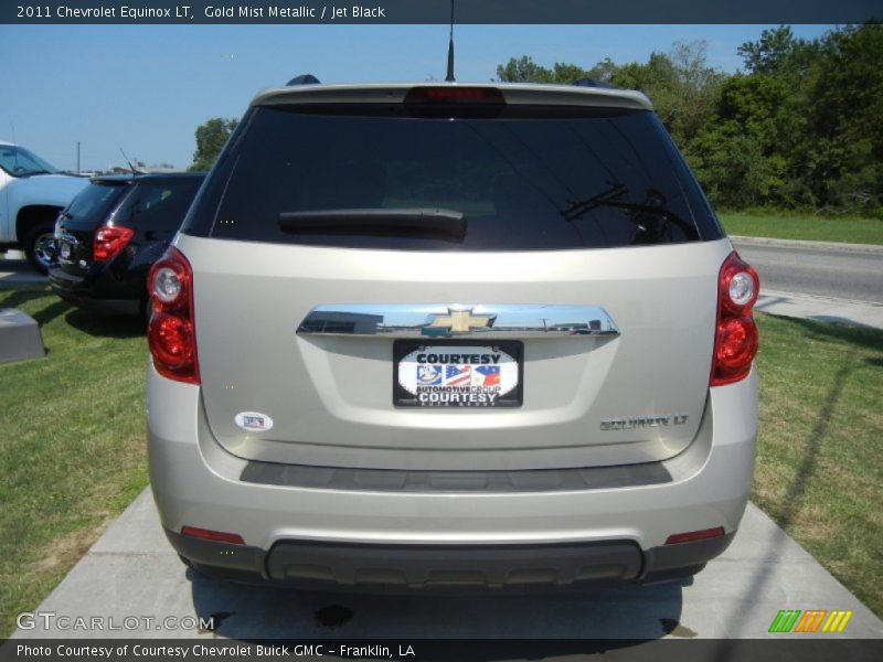 Gold Mist Metallic / Jet Black 2011 Chevrolet Equinox LT