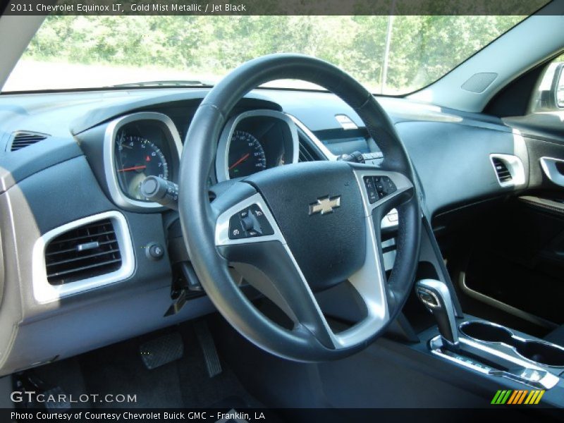 Gold Mist Metallic / Jet Black 2011 Chevrolet Equinox LT