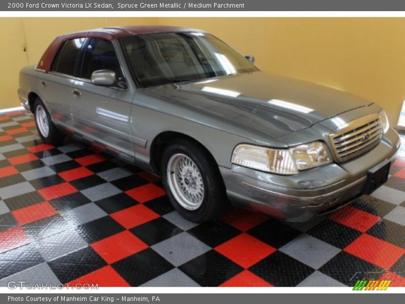 Spruce Green Metallic / Medium Parchment 2000 Ford Crown Victoria LX Sedan